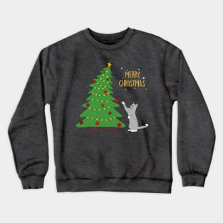 Christmas cat Crewneck Sweatshirt